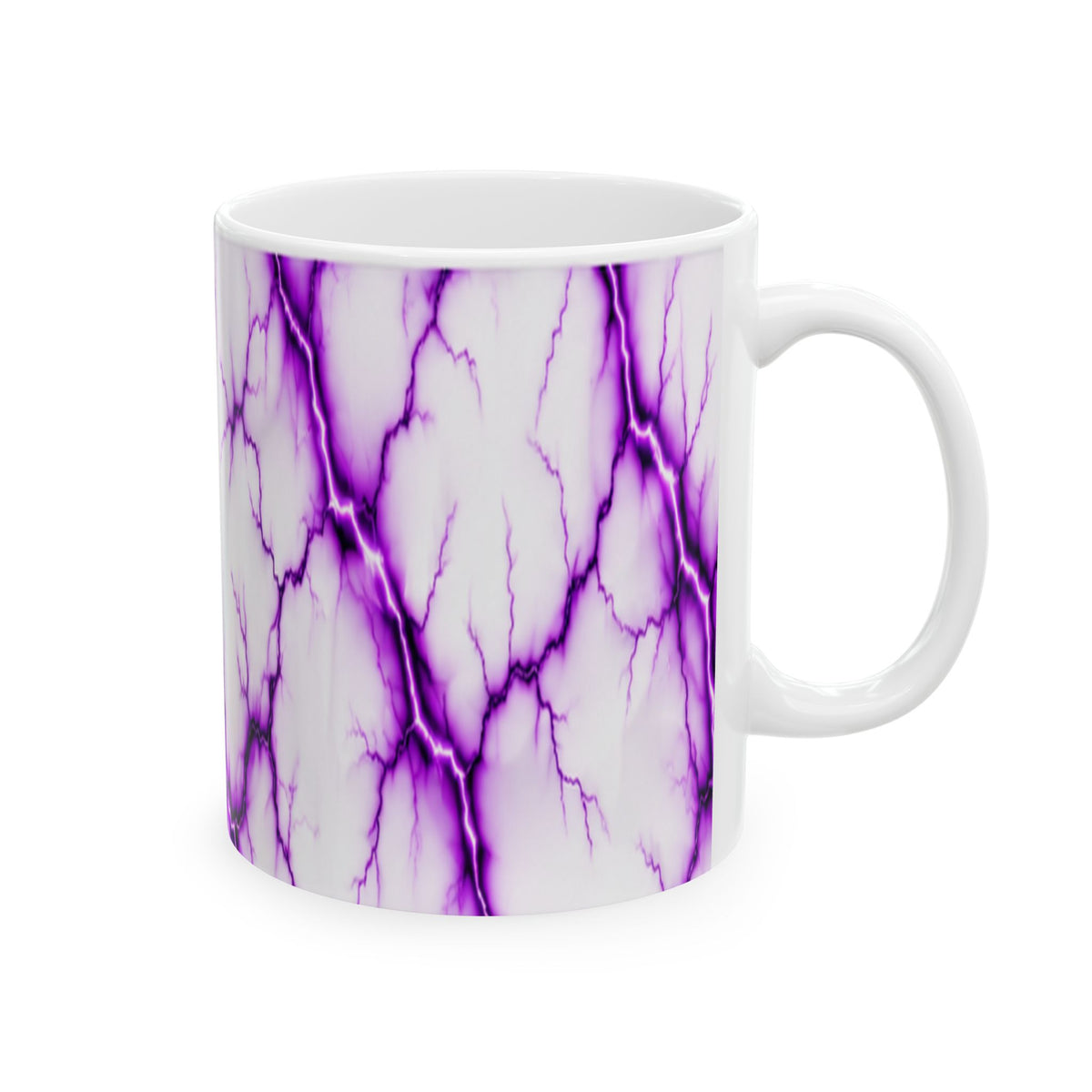 Purple Marble Pattern Mug | Purple Vein Ceramic Mug