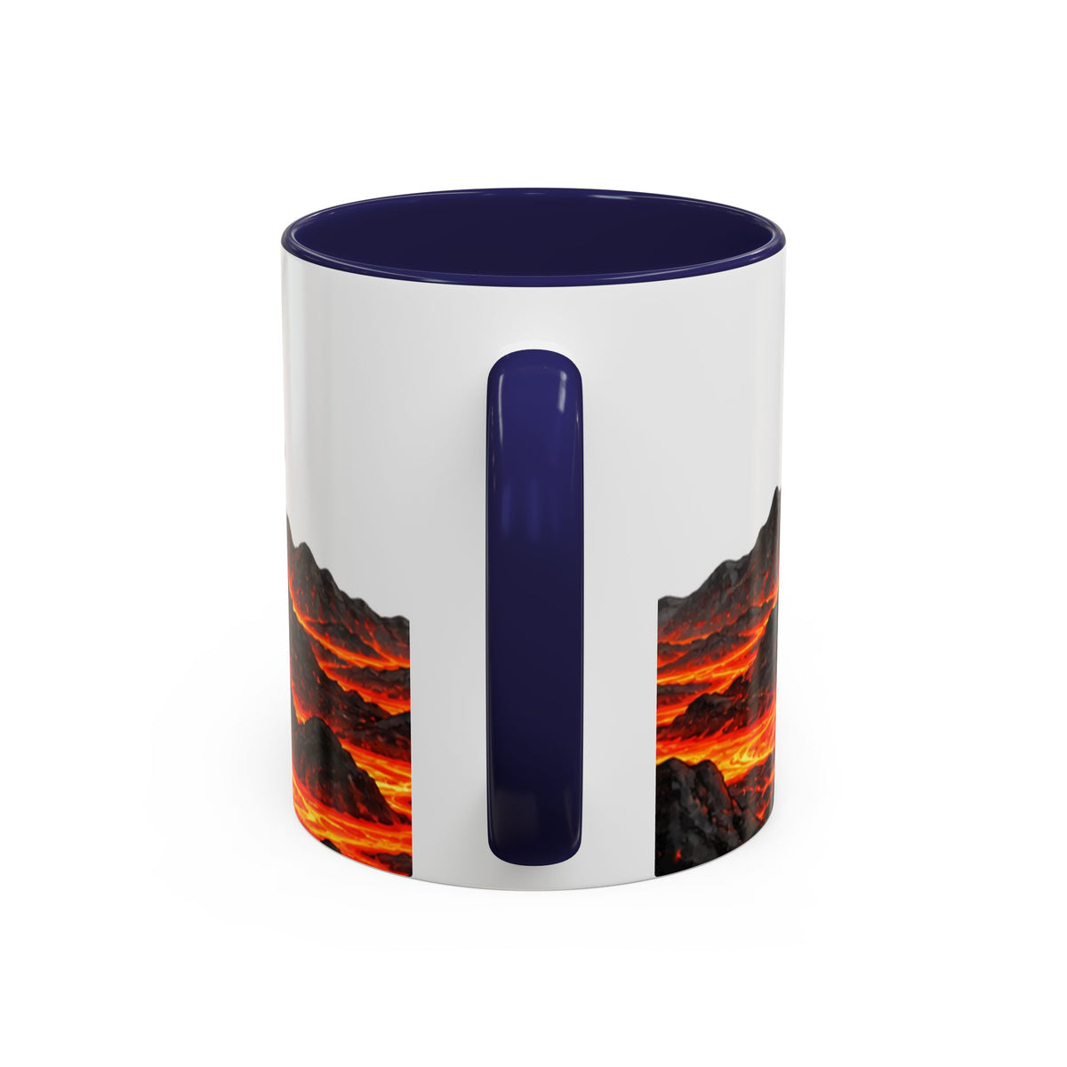 Erupting Volcano Accent Coffee Mug | Lava Flow Ceramic Mug