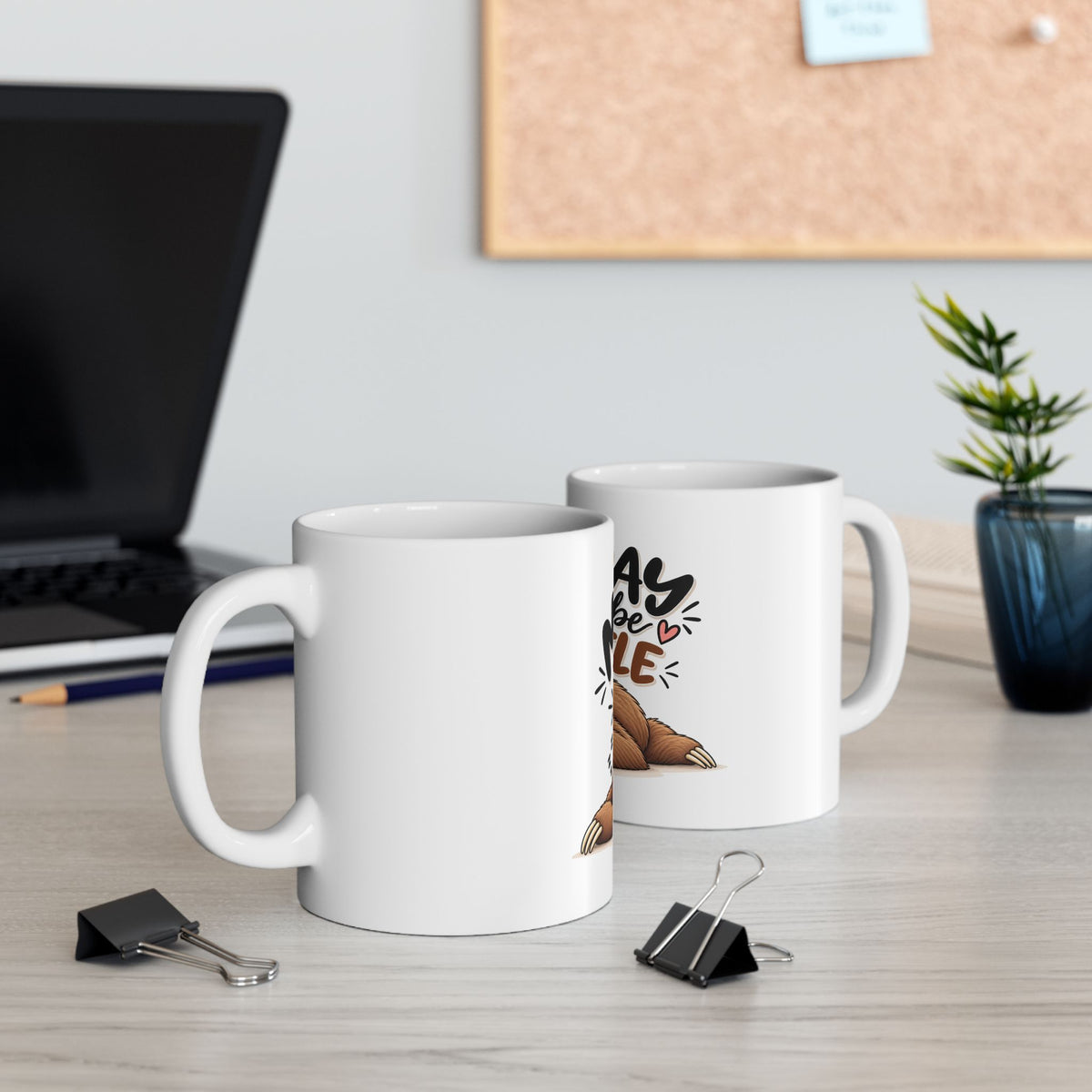 Monday Please Be Gentle sloth mug | sleepy sloth coffee mug