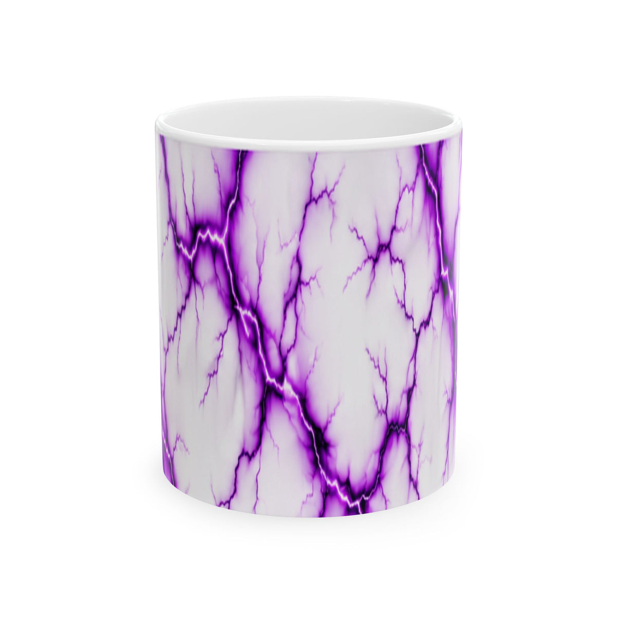 Purple Marble Pattern Mug | Purple Vein Ceramic Mug
