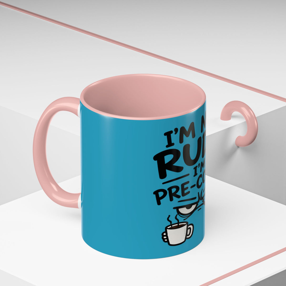 I'm Not Rude I'm Pre-Coffee Mug, Grumpy Coffee Face