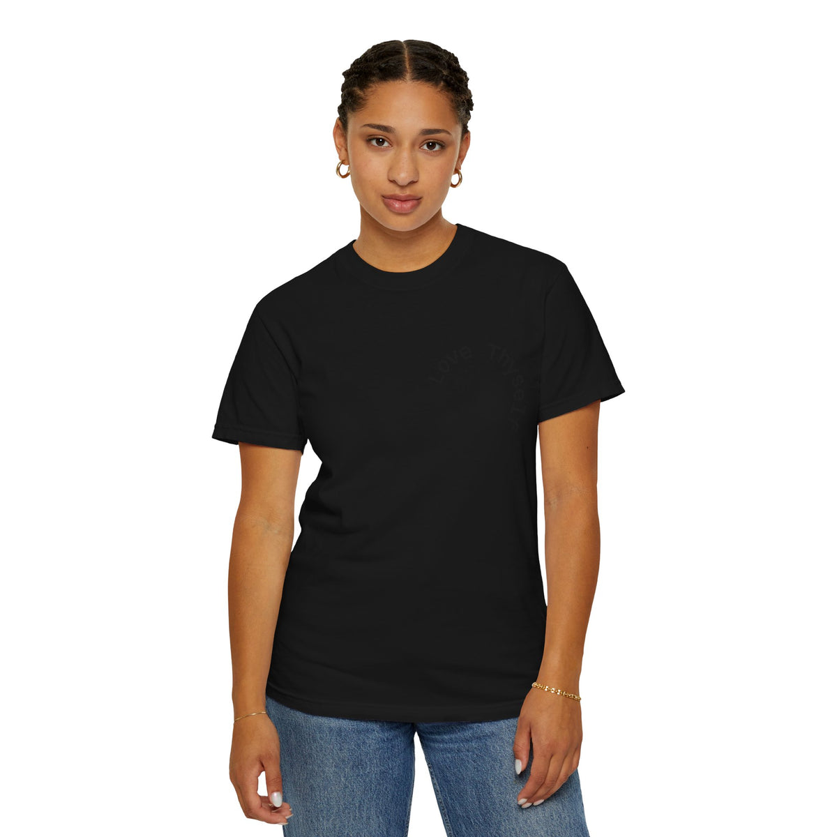 Love Thyself Quietly Faithfully Quote T-Shirt
