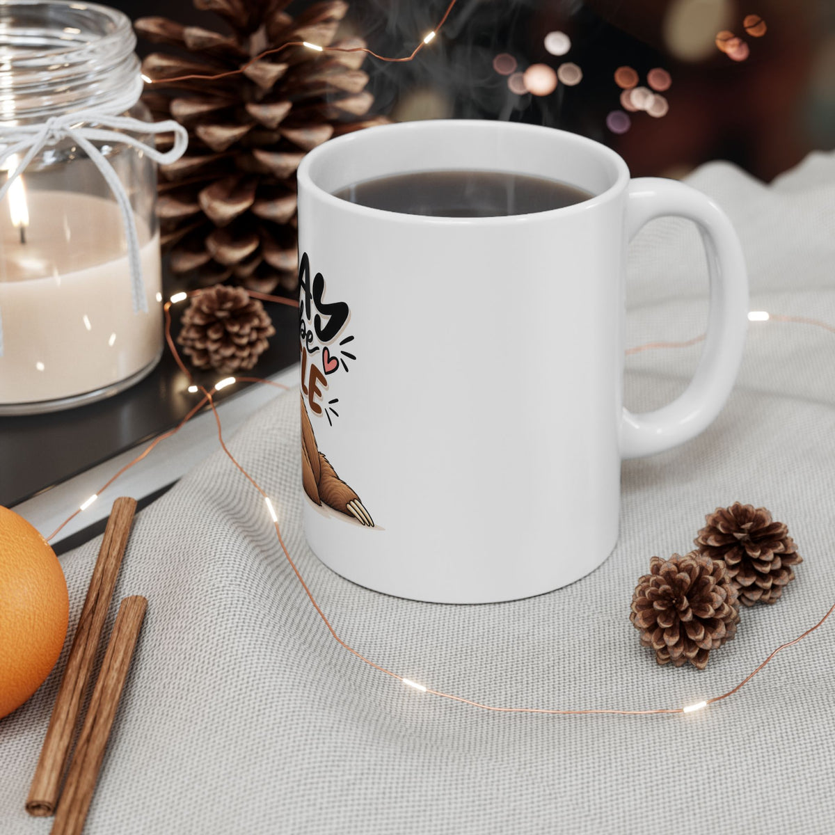 Monday Please Be Gentle sloth mug | sleepy sloth coffee mug
