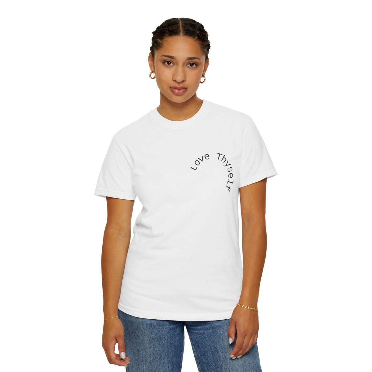 Love Thyself Quietly Faithfully Quote T-Shirt