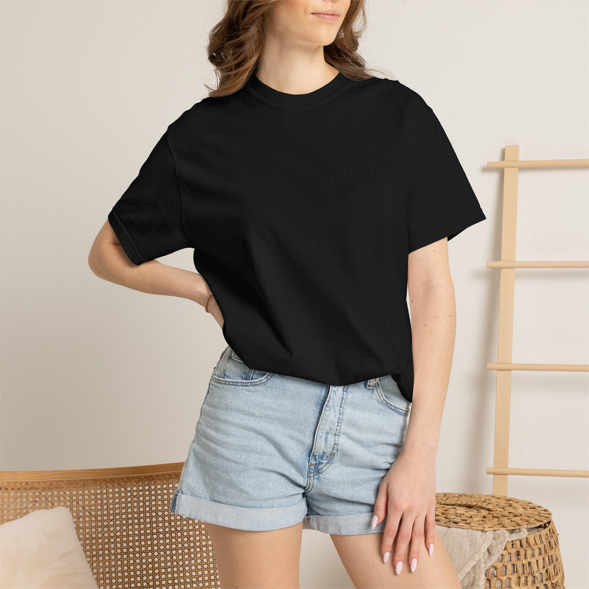 Love Thyself Quietly Faithfully Quote T-Shirt