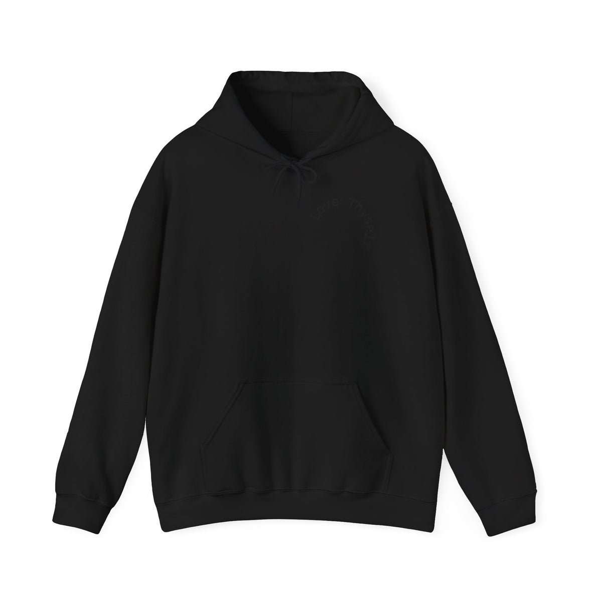 Love Thyself Typography Hoodie | Inspirational Self-Love Quote