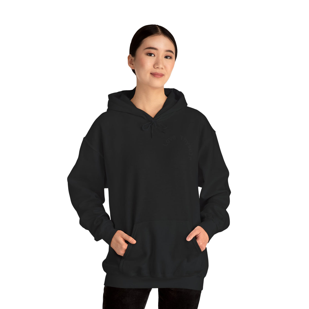Love Thyself Typography Hoodie | Inspirational Self-Love Quote