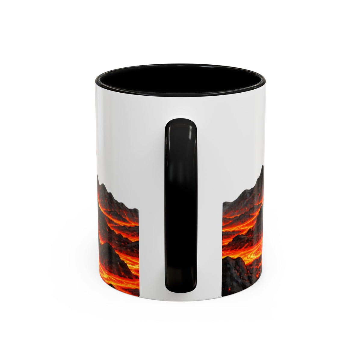 Erupting Volcano Accent Coffee Mug | Lava Flow Ceramic Mug