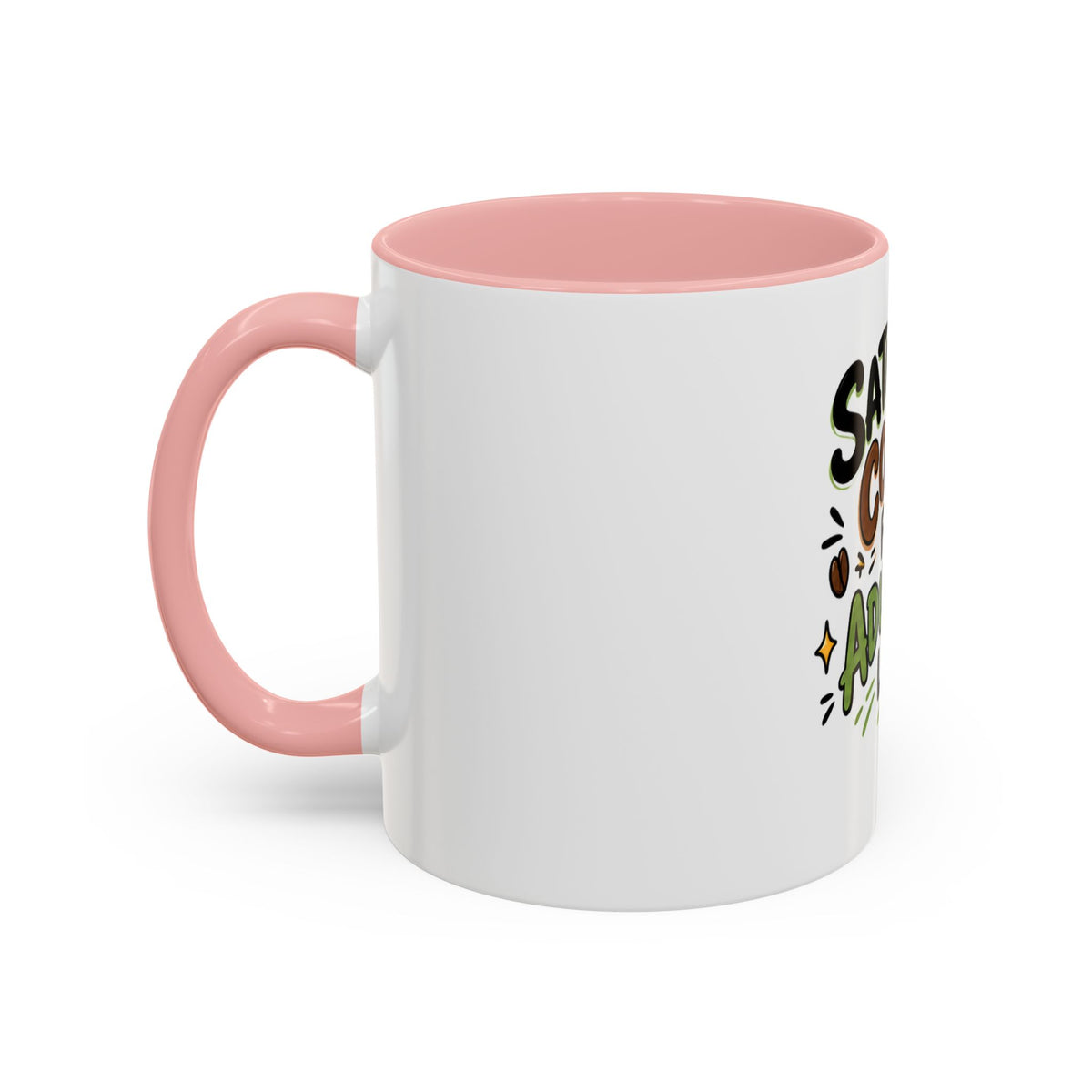Saturday Coffee First Adulting Later Mug | Accent Coffee Mug