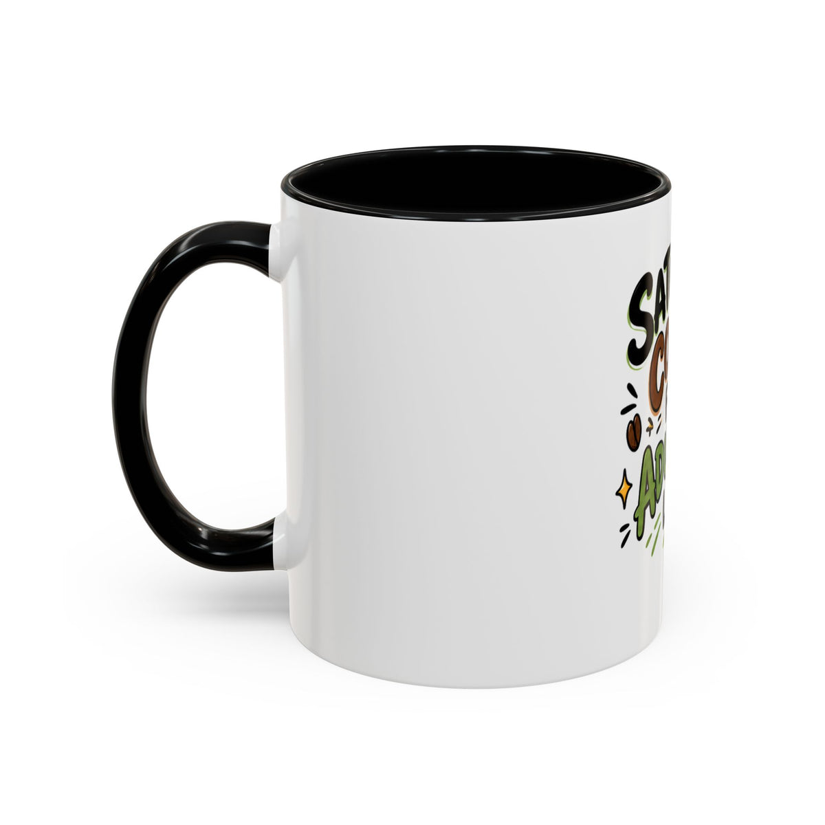 Saturday Coffee First Adulting Later Mug | Accent Coffee Mug