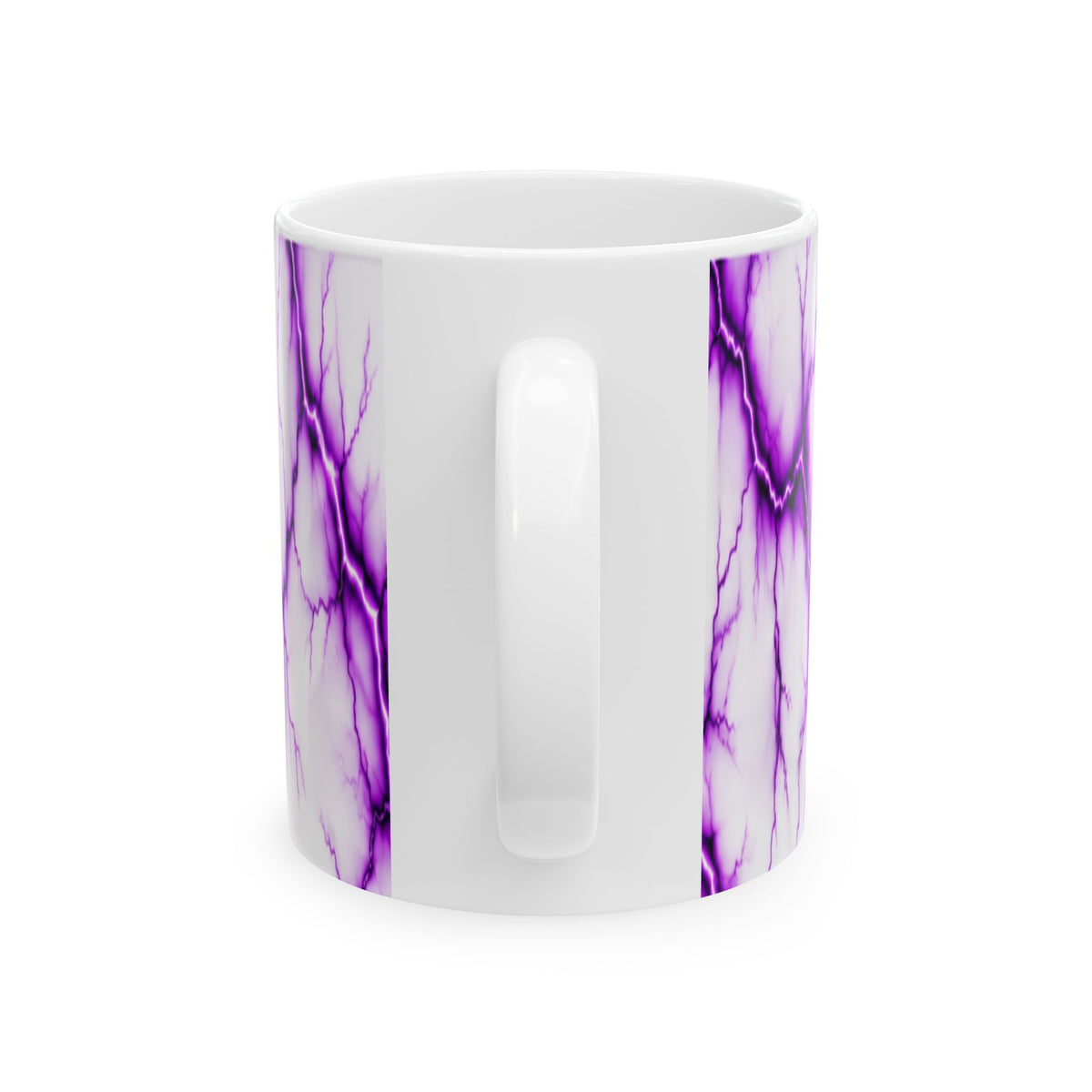 Purple Marble Pattern Mug | Purple Vein Ceramic Mug