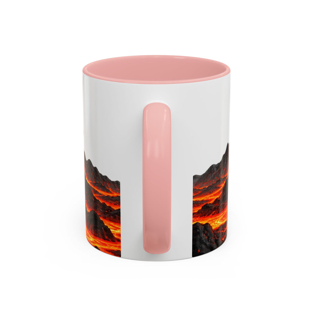 Erupting Volcano Accent Coffee Mug | Lava Flow Ceramic Mug
